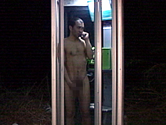 ゲイ動画 変態露出青年 ～電話調教から野外露出命令～